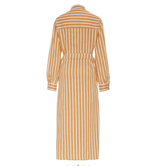 NWT SamsøeSamsøe Amara Belted Collared Shirt Dress - Picture 5 of 12